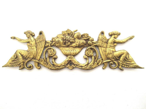 Antique embellishment, ornament, pediment. Empire, Louis xv, flower arrangement.