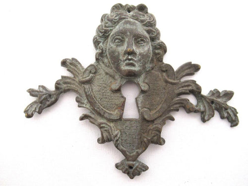 Antique Escutcheon, Empire, Keyhole cover.