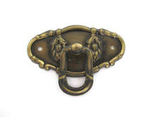 1 (ONE) Brass Drawer Pull, Drop Ring Drawer Handle.