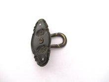 1 (ONE) Brass Drawer Pull, Drop Ring Drawer Handle.