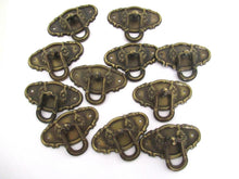 1 (ONE) Brass Drawer Pull, Drop Ring Drawer Handle.