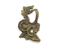 Antique Brass Floral Handle, Ornate brass Drawer Pull, Cabinet hardware.