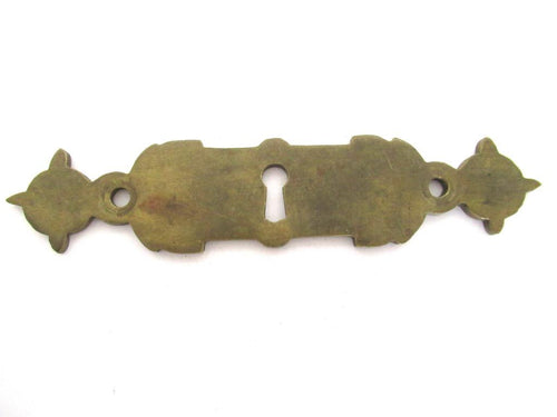 Vintage brass escutcheon. Keyhole cover for restoration decoration and other projects.