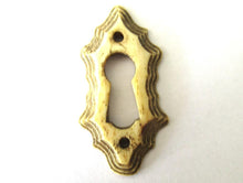 Antique bone escutcheon, keyhole cover.