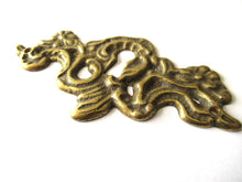 Brass Keyhole frame, Escutcheon, floral. Furniture hardware.