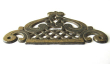 Vintage Brass Escutcheon. Keyhole Cover, Furniture applique, cabinet hardware.