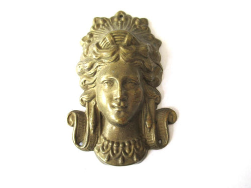 Thin Brass Stamped Embellishment, pressed Ornament. Furniture applique.