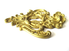 Antique Brass escutcheon, keyhole cover.