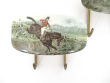 Set of 4 Vintage Wall hooks, Horse, Equestrian Coat Hook.