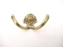 Lion Head Coat hook Wall hook Solid Brass. Decorative animal storage solution, coat hanger.
