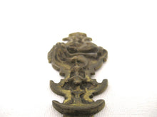 Antique Ornate Keyhole cover lion head, escutcheon, key hole, Empire, keyhole plate, solid brass.