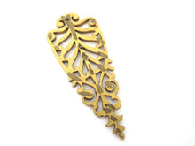 Brass Cabinet Ornament Furniture Applique. Decoration mount, Authentic hardware, restoration supplies.