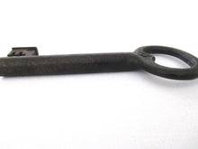 Large Antique Skeleton Key - Beautiful 4 inch antique metal key, shabby, rusty. Old Rusty Key.