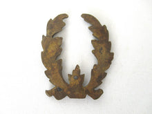 Authentic Brass Wreath applique, Furniture Hardware. Empire embellishment. Restoration supply.