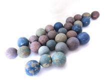 Marbles, Set of 30 Antique Clay Marbles.