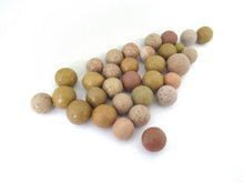 Marbles, Set of 30 Antique Clay Marbles.