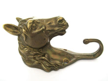 Horse Head Wall hook, Solid Brass Coat hook, Hanger, horse head.