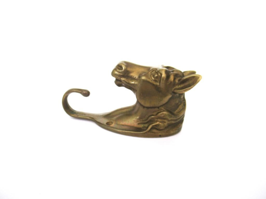 Horse Head Wall hook, Solid Brass Coat hook, Hanger, horse head