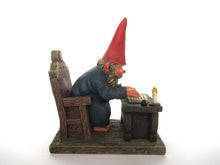 Gnome reading by candlelight, Classic Gnomes 'Rien' Gnome figurine after a design by Rien Poortvliet.