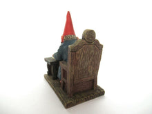 Gnome reading by candlelight, Classic Gnomes 'Rien' Gnome figurine after a design by Rien Poortvliet.