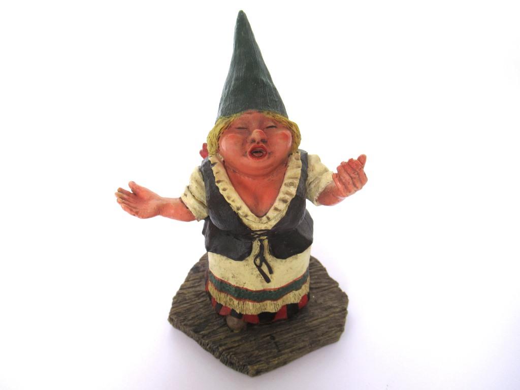 Singing gnome 'Barbara'  after a design by Rien Poortvliet. Part of the Classic Gnomes series designed by Rien Poortvliet