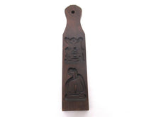 Wooden cookie mold, Dutch Folk Art, windmill, ship, speculaas plank, springerle.