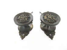 Set of 2 Vintage Ornate Wall hooks, Floral Coat Hook, Victorian Style, Made in Italy Brev.