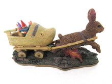 Gnome figurine 'Sailing away' David the Gnome, Rien poortvliet, wooden shoe, rabbit.