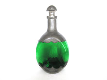 Pewter Glass Decanter / Bottle with Stopper, Daalderop Royal Holland.