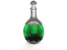 Pewter Glass Decanter / Bottle with Stopper, Daalderop Royal Holland.