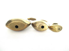 Set of 3 Vintage Solid Brass Swans.