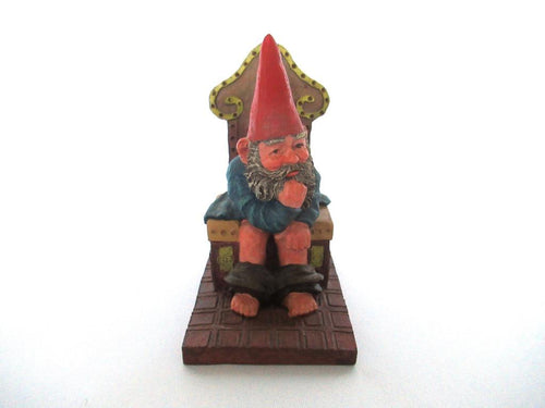 Gnome on the toilet, Gnome figurine 'Theodor' after a design by Rien Poortvliet.