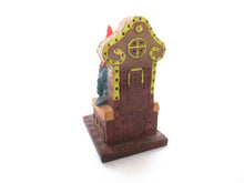 Gnome on the toilet, Gnome figurine 'Theodor' after a design by Rien Poortvliet.