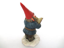 Gnome 'Arthur' Reading, singing Gnome figurine. Classic gnomes series. Designed by Rien Poortvliet.