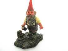Gnome figurine after a design by Rien Poortvliet 'Hansli ' Gnome with beer.