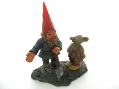 Gnome figurine 'Al with mouse' after a design by Rien Poortvliet.