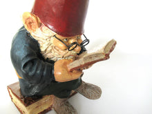 Gnome reading a book, David the Gnome, Design by Rien Poortvliet, bookend.