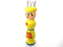 Knitting Nancy, Vintage Wooden Knitting Doll, French Knitting, Bobbin Doll, Sewing supply.