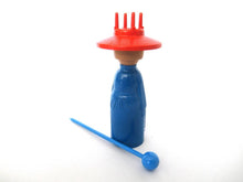 Knitting Nancy, Vintage Plastic Jean Spool made in West-Germany, Spool Knitter, French Knitting, Bobbin Doll, Knitting doll.