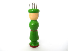 Knitting Nancy, Vintage Wooden Knitting Doll, French Knitting, Bobbin Doll, Sewing supply.