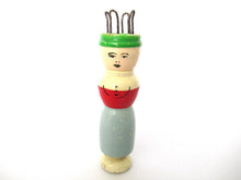 Vintage Wooden Knitting Doll, Knitting Nancy, French Knitting, Bobbin Doll, Sewing supply.