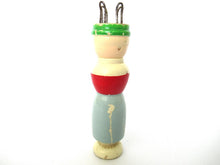 Vintage Wooden Knitting Doll, Knitting Nancy, French Knitting, Bobbin Doll, Sewing supply.