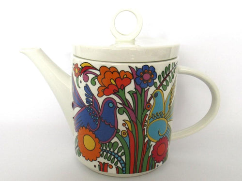 Villeroy and Boch, Acapulco Tea Pot. Luxemburg, Acapulco pattern design Christine Reuter in 1967.