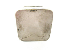 English Breakfast Tea tin, caddie, Brass silver plated storage tin.