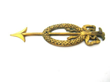 Authentic Antique embellishment, Bow, Arrow, Escutcheon.