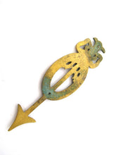 Authentic Antique embellishment, Bow, Arrow, Escutcheon.