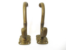 Set of 2 Solid brass Coat hooks, coat rack supply.