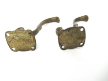Set of 2 Solid brass Coat hooks, coat rack supply.