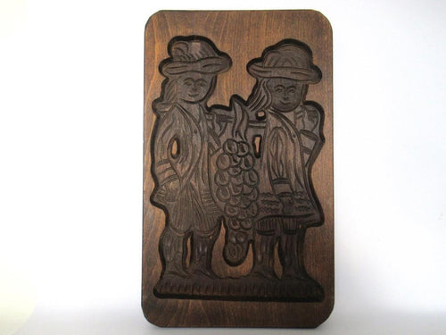 Springerle, Wooden Dutch Cookie Mold. Spiced cookie springerle, Bakery decoration.