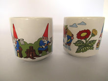 David the gnome coffee mugs, Set of two vintage gnome cups. Rien poortvliet